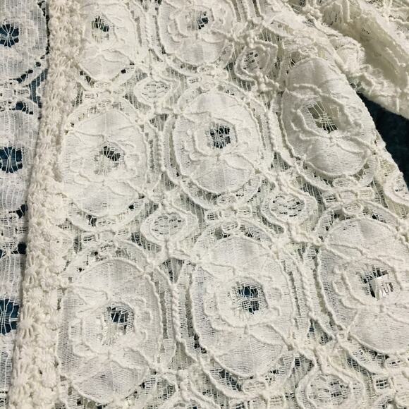 Sam & Lavi off-white lace cardigan made in the USA medium Neutral - Picture 5 of 12